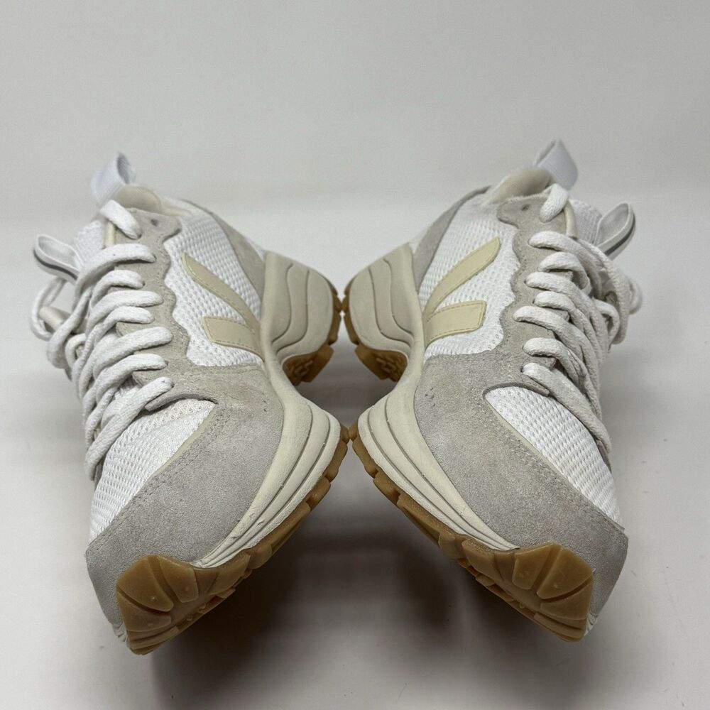 Veja Venturi Alveomesh Shoes Womens 8 White Beige Mesh Suede Comfort Sneakers - Picture 9 of 16
